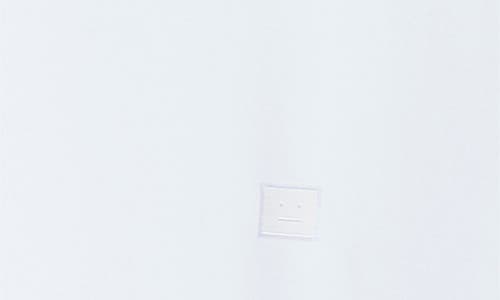 Acne Studios Eram U Face Patch T-shirt In Optic White