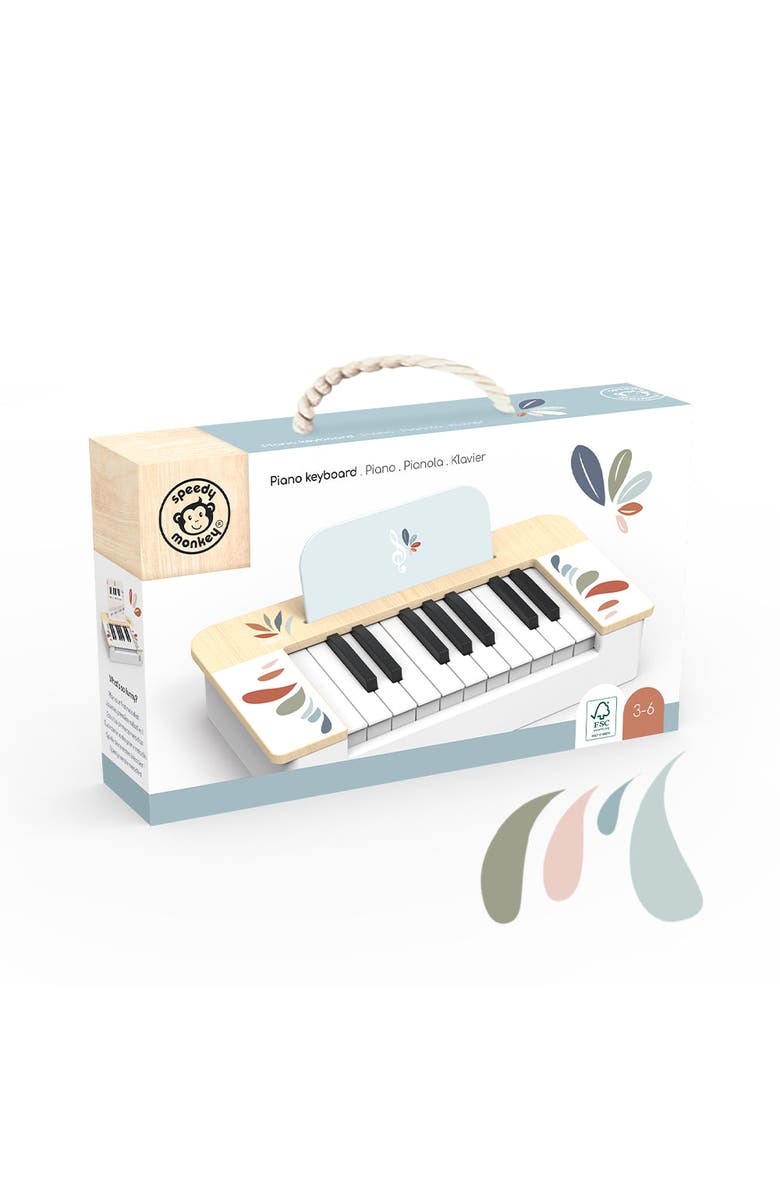 Speedy Monkey Piano keyboard, Alternate, color, Multi