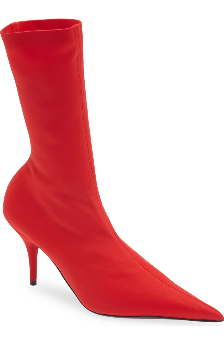 Balenciaga Pointed Toe Sock Boot, Main, color,