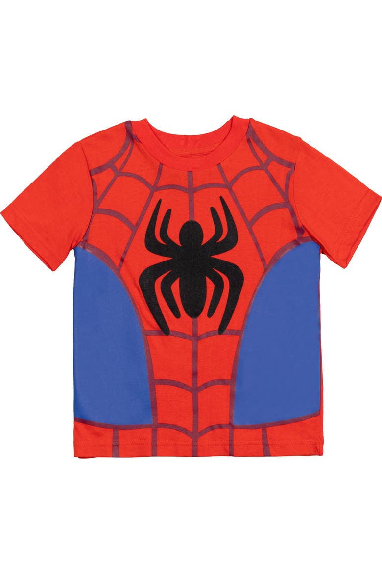 Spider-Man 3-Pack Short Sleeve T-Shirts, Alternate, color, Spider Man Blue Red
