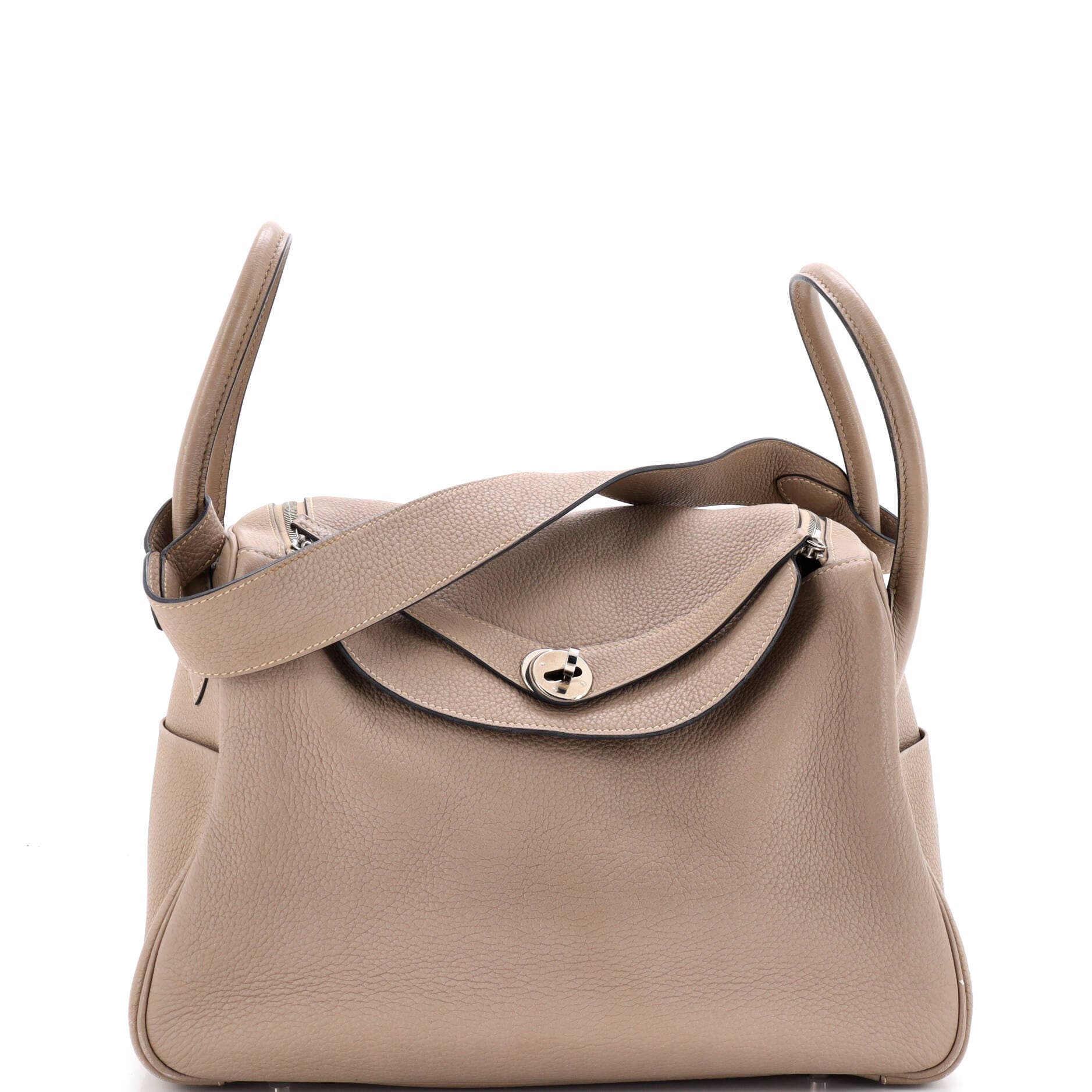 Pre-Owned Hermes Lindy Bag Clemence 34, Main, color, Gris Tourterelle