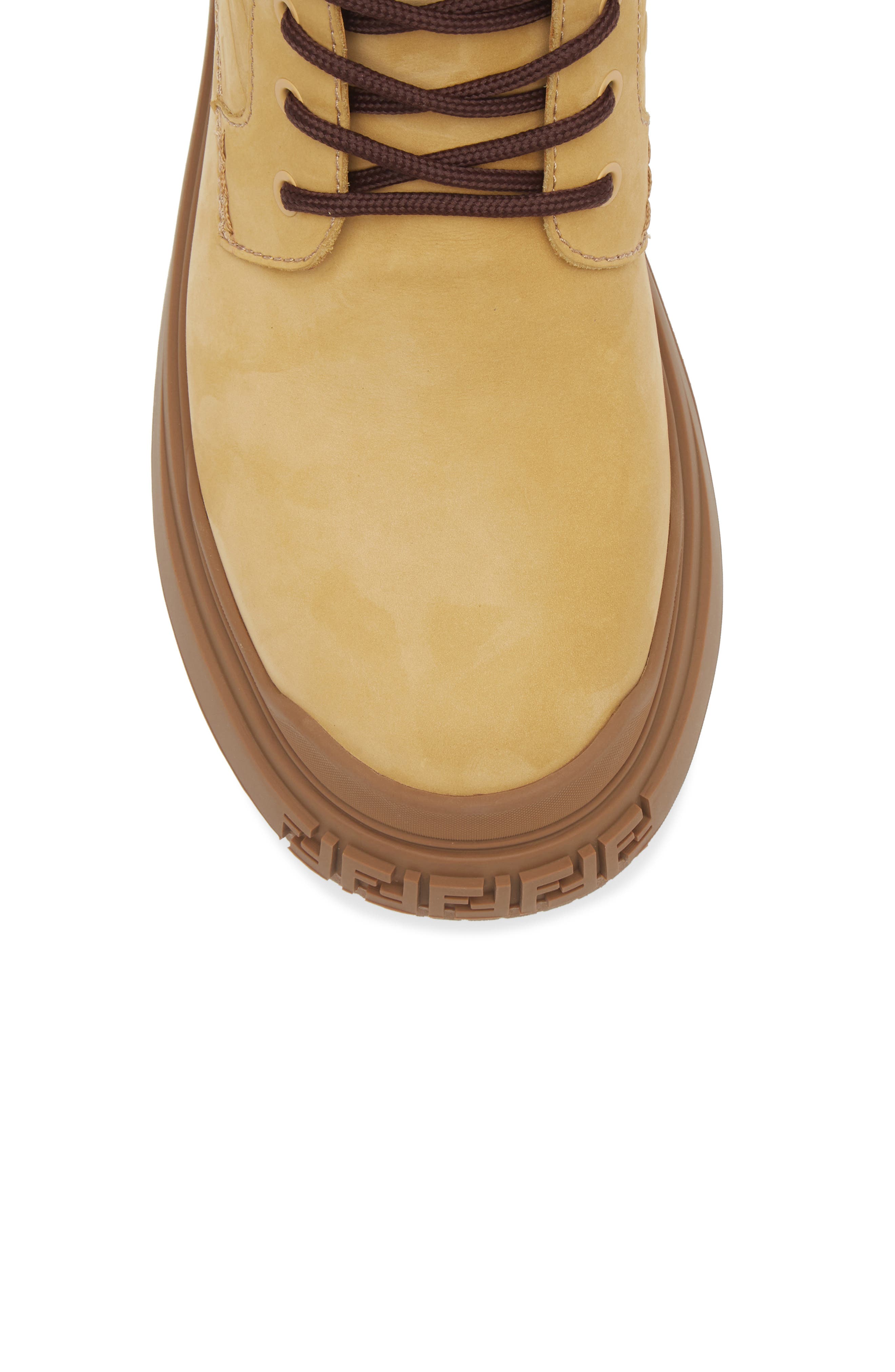 Fendi Force Light Combat Boot, Alternate, color, Light Ocra/ Light Ocra