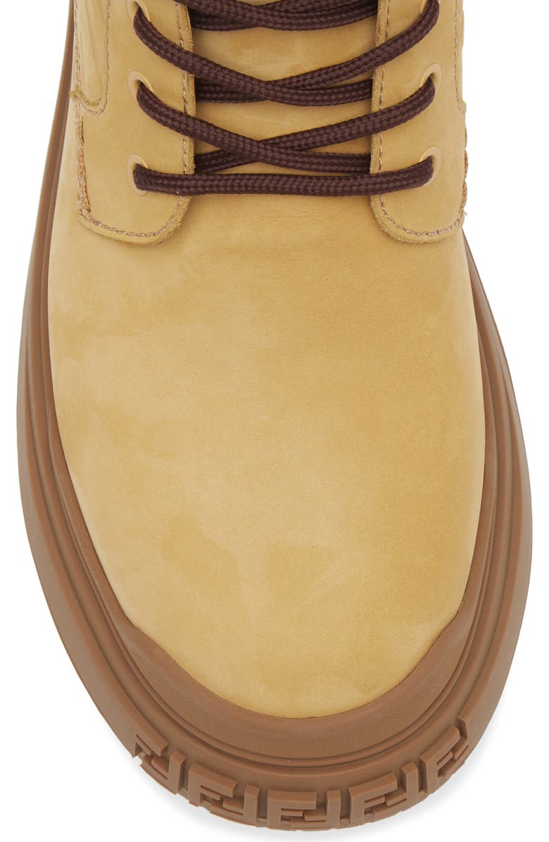 Fendi Force Light Combat Boot, Alternate, color, Light Ocra/ Light Ocra