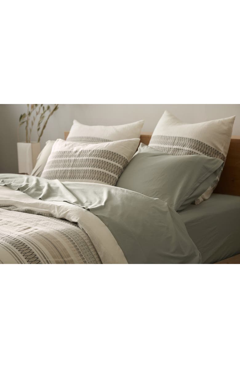 Coyuchi 300 Thread Count Organic Cotton Jersey Sheet Set, Alternate, color,