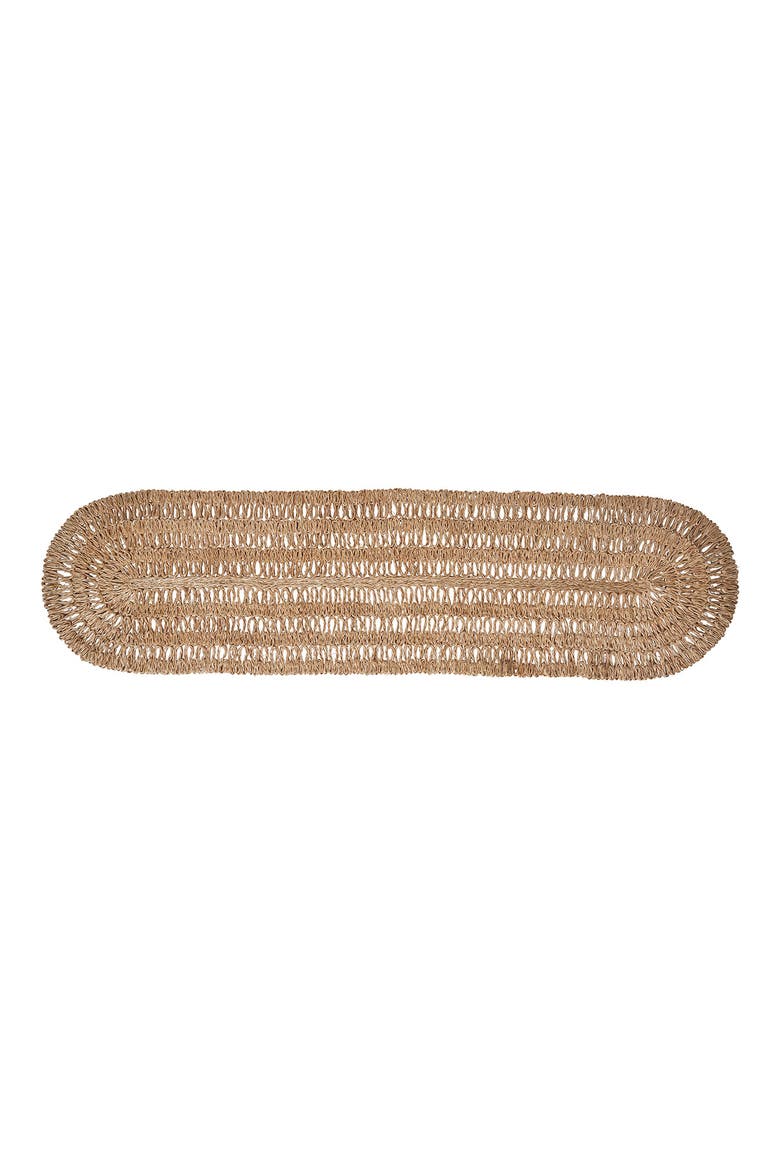 Straw Loop Table Runner, Main, color, NATURAL
