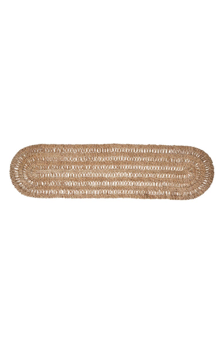 Juliska Straw Loop Table Runner, Main, color, Natural