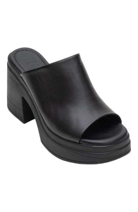 Nola Leather Platform Mules (Women)