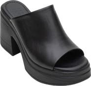 Forever & Always Shoes Nola Leather Platform Mules