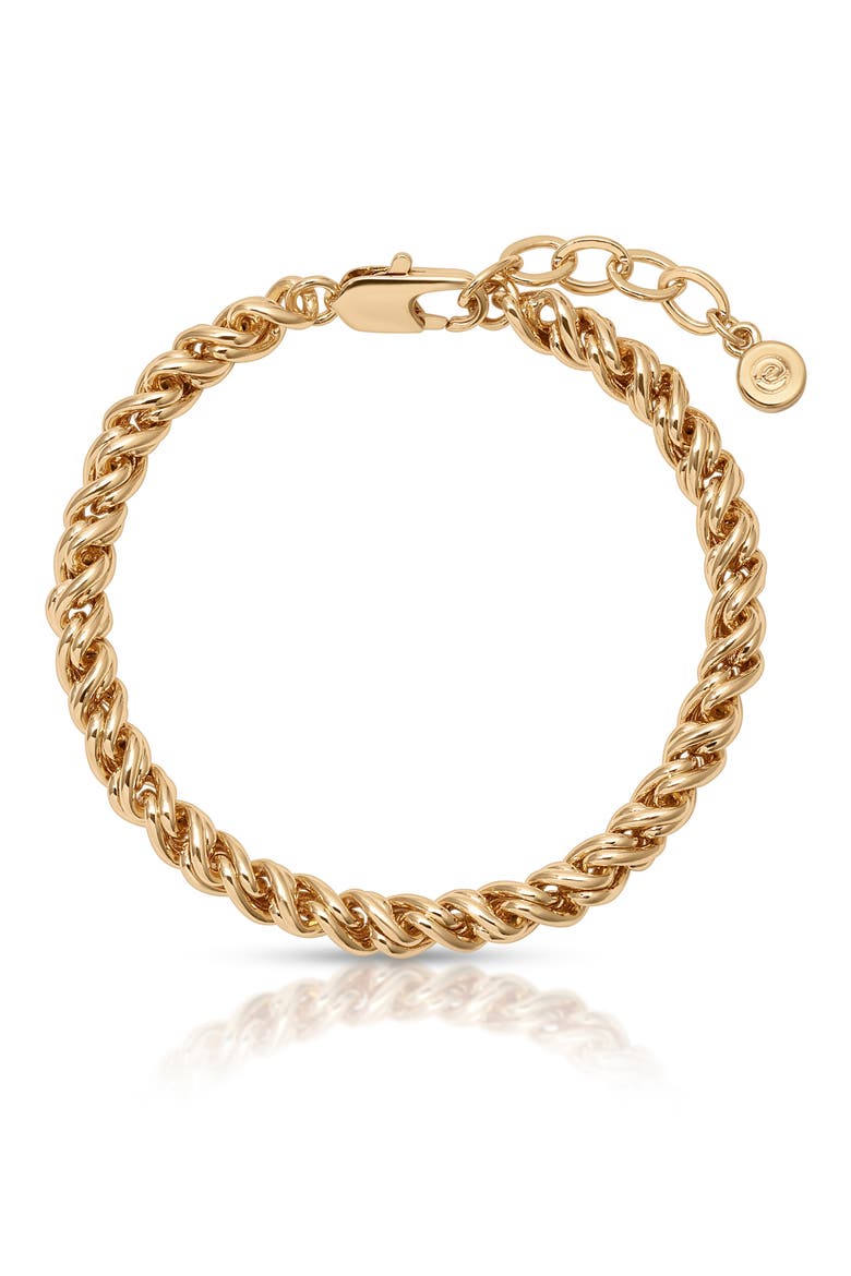 Spiral Chain Bracelet, Main, color, GOLD