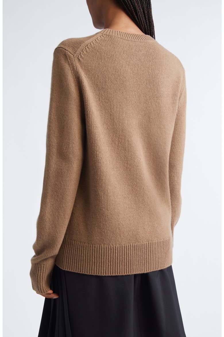 Scarlett Classic EKD Wool & Cashmere Crewneck Sweater, Alternate, color, CAMEL