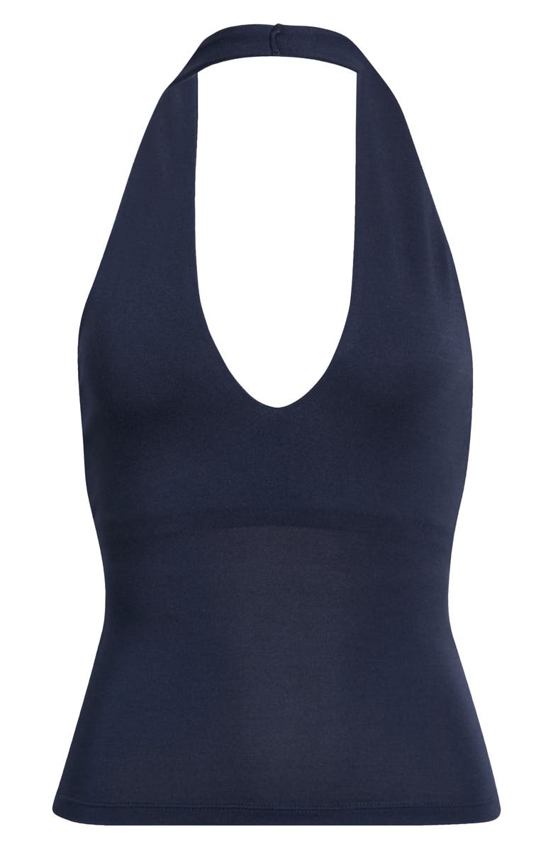 SKIMS Smooth Layers Halter Neck Camisole, Main, color, Obsidian