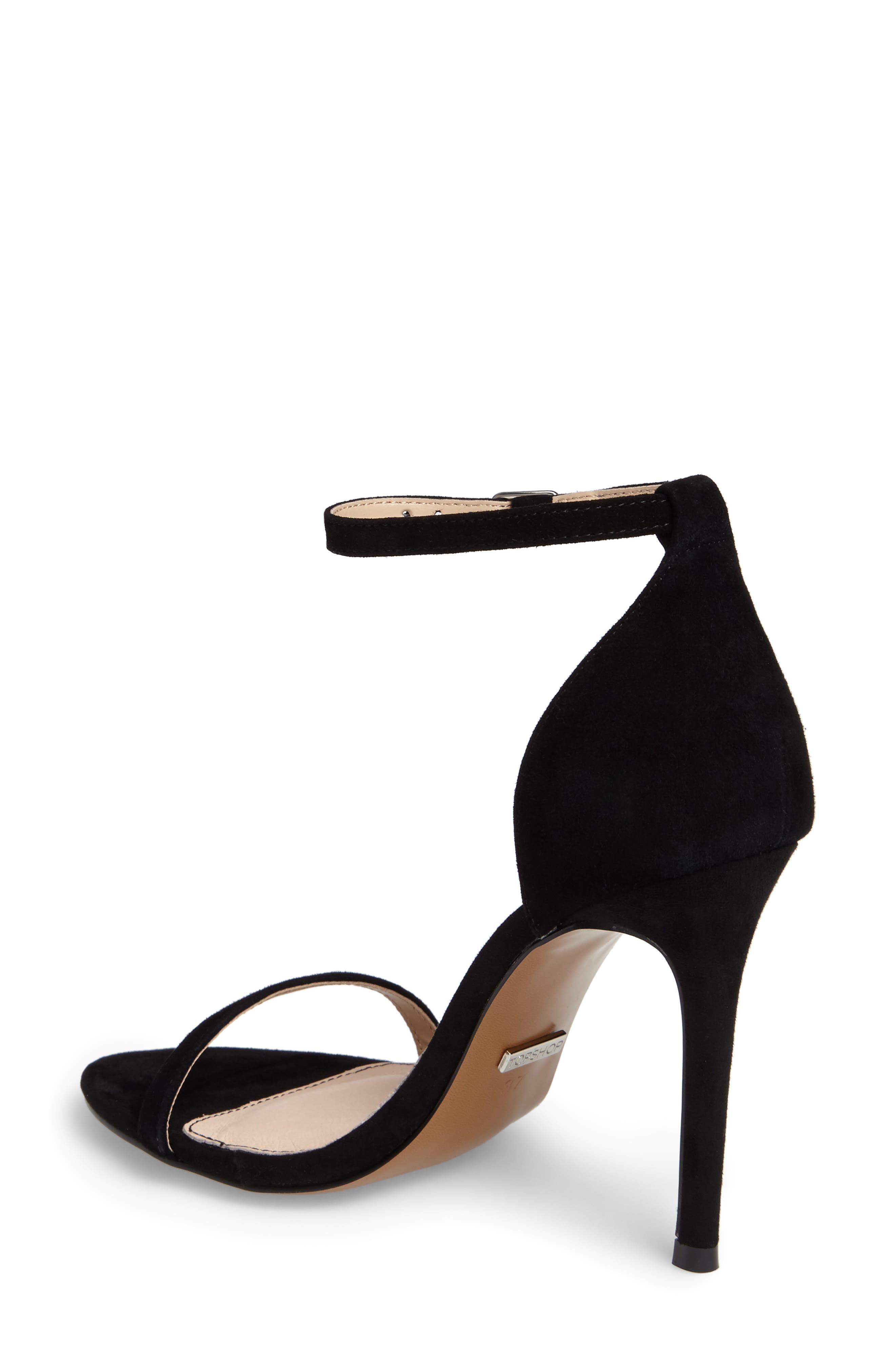 Topshop Rosalie Ankle Strap Sandal, Alternate, color, 
