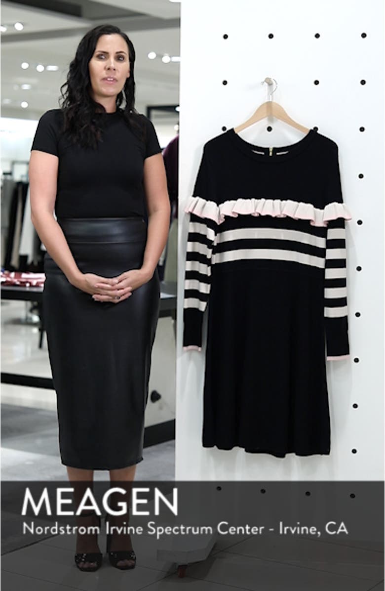 Ruffle Front Sweater Dress, sales video thumbnail