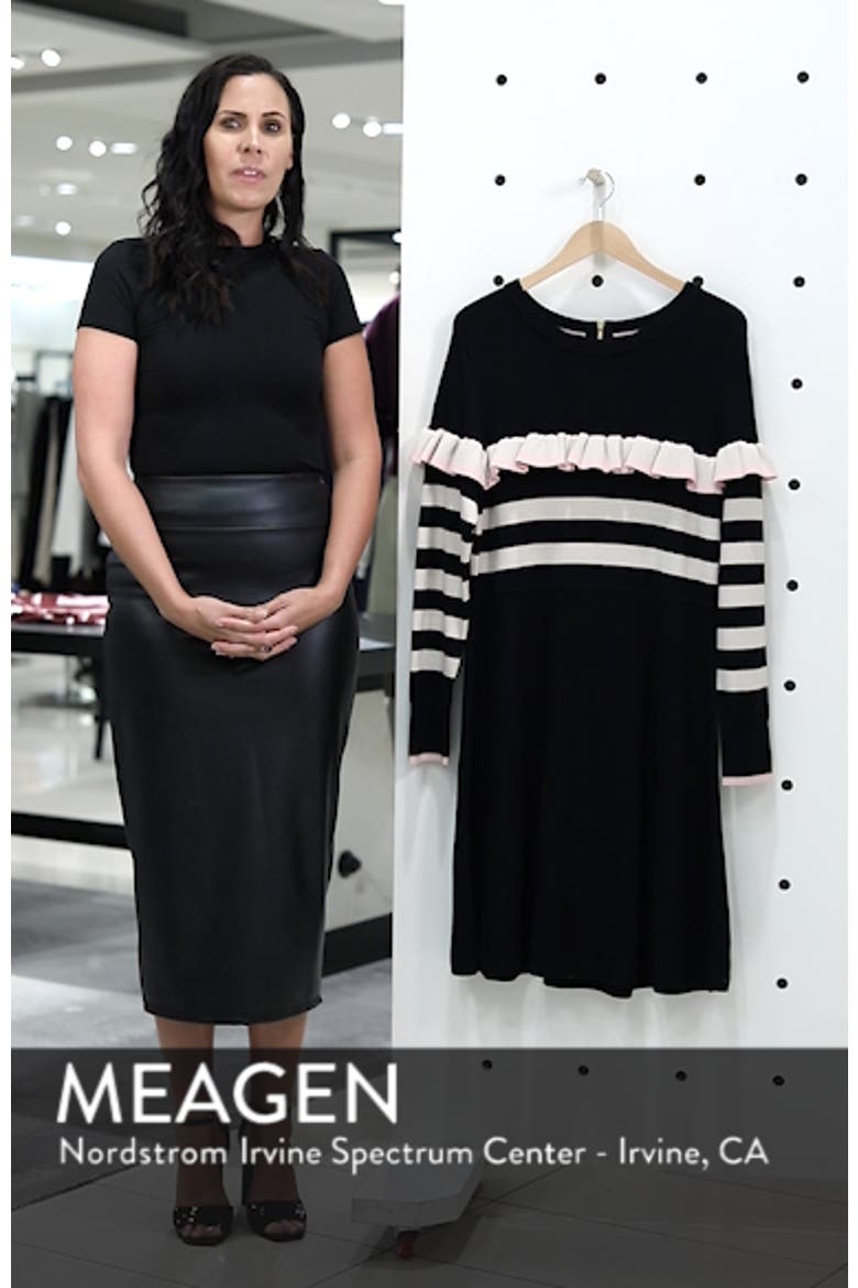 Ruffle Front Sweater Dress video