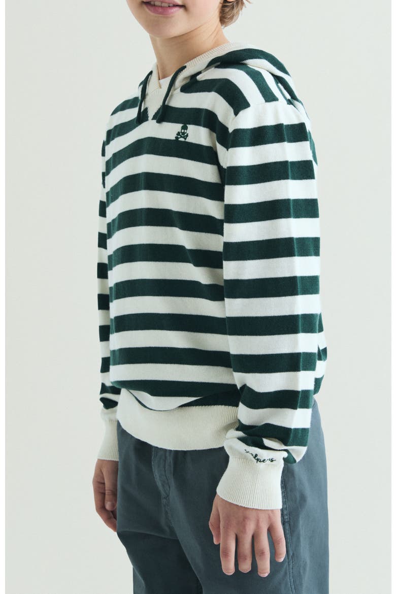 Kids Striped Hoodie, Alternate, color, GreenStripes