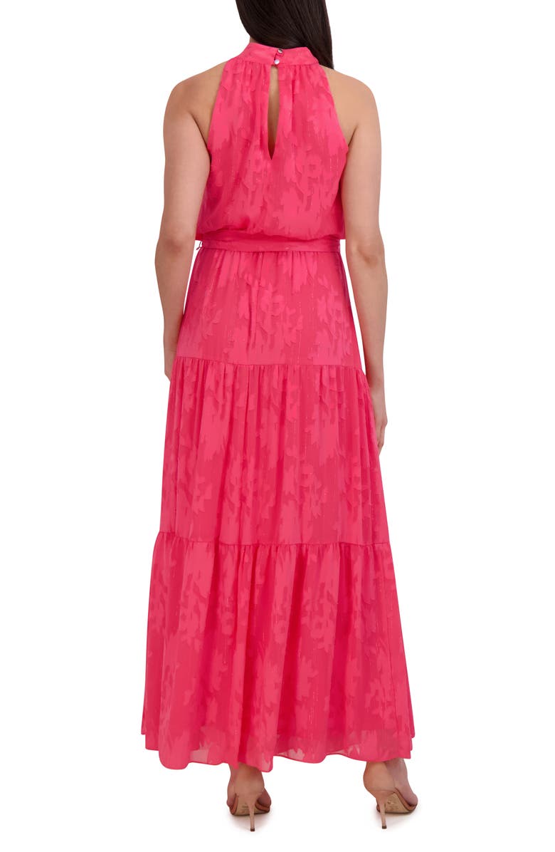 Julia Jordan Floral Sleeveless Tiered Maxi Dress, Alternate, color, 