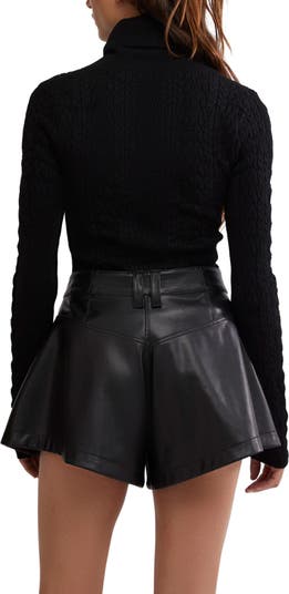 Maddie Button Cuff Turtleneck Sweater