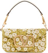 Valentino Garavani Small Daisy Locò Leather Shoulder Bag
