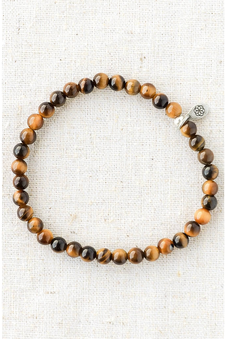 Tiger Eye Energy Bracelet, Alternate, color, Brown