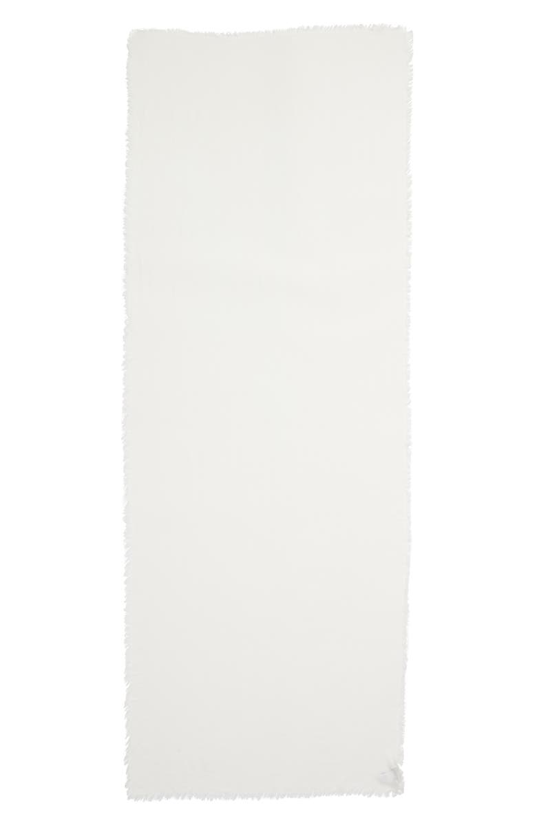 Nordstrom Cashmere & Silk Wrap, Alternate, color, Ivory