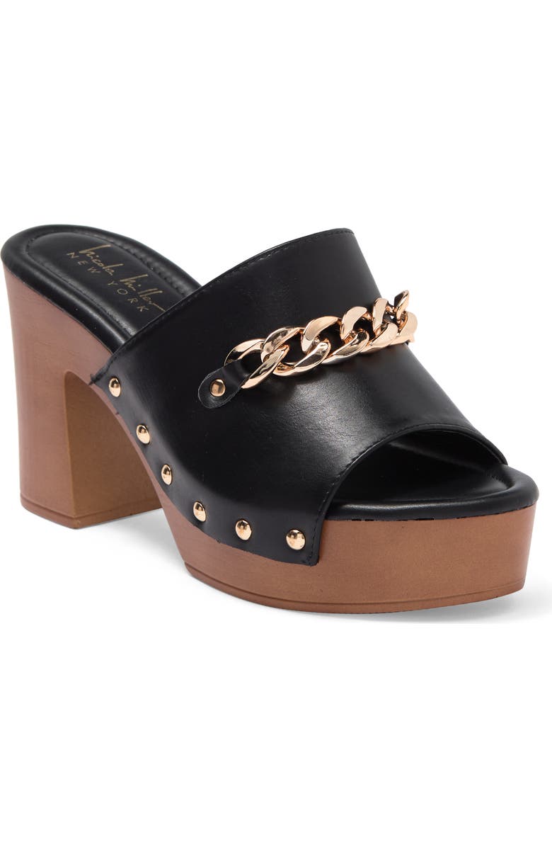 Nicole Miller Slip-on Chain Clog, Main, color,