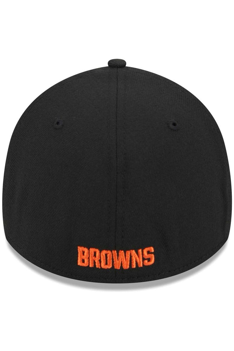 Men's New Era Black Cleveland Browns  Main 39THIRTY Flex Hat, Alternate, color, Black