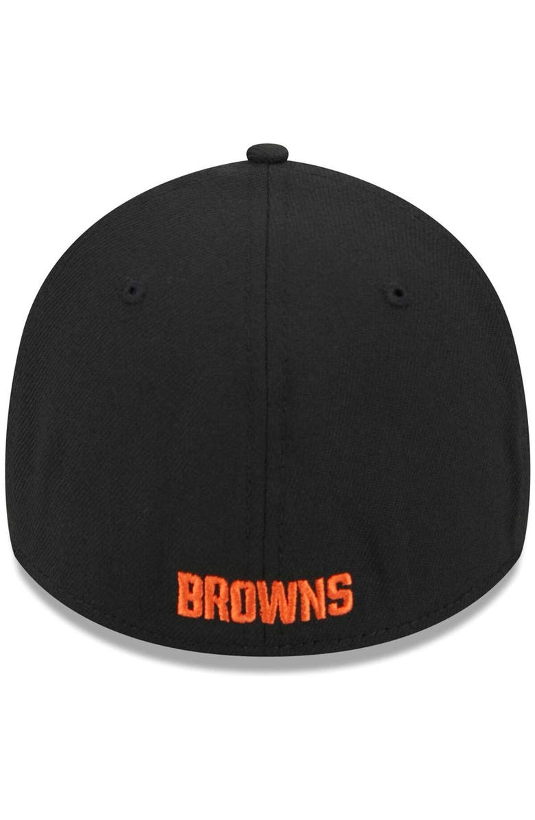 New Era Men's New Era Black Cleveland Browns  Main 39THIRTY Flex Hat, Alternate, color, Black