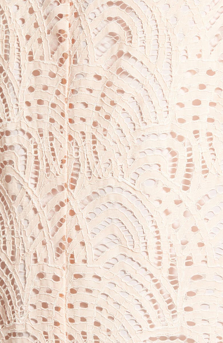 Halogen<sup>®</sup> Tie Neck Lace Top, Alternate, color,