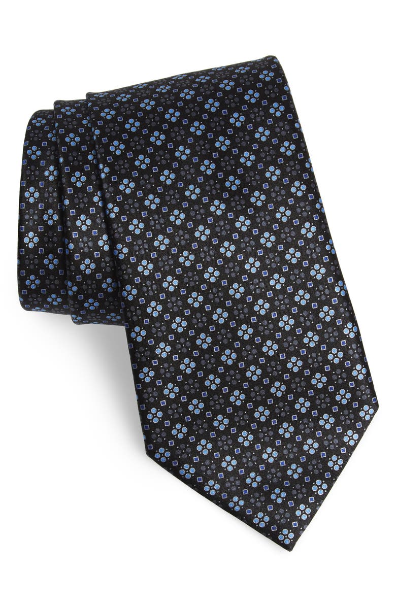 ZEGNA Ermenegildo Zegna Geometric Silk Tie, Main, color, 