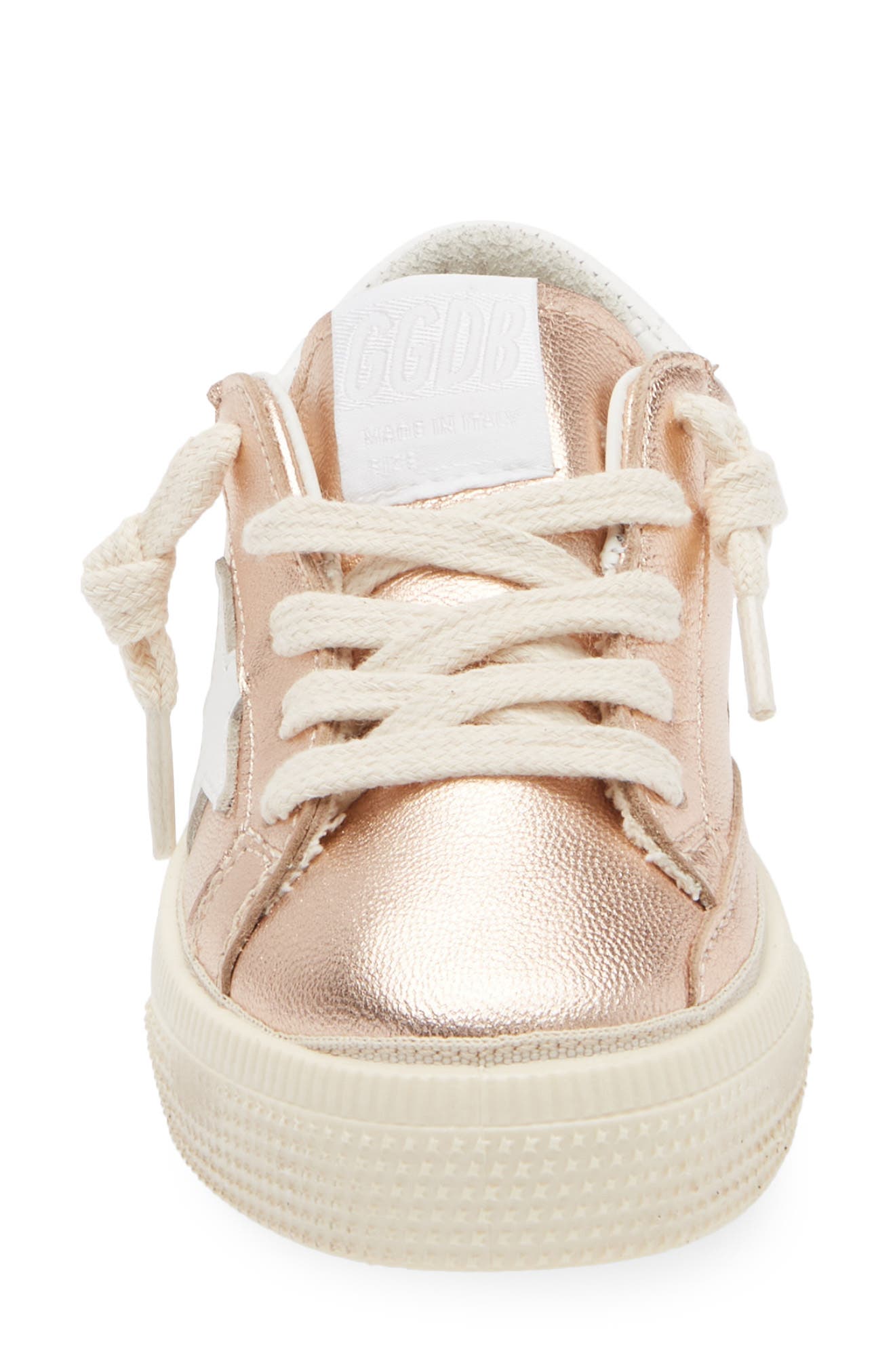 Golden Goose Kids' May Metallic Leather Low Top Sneaker, Alternate, color, 