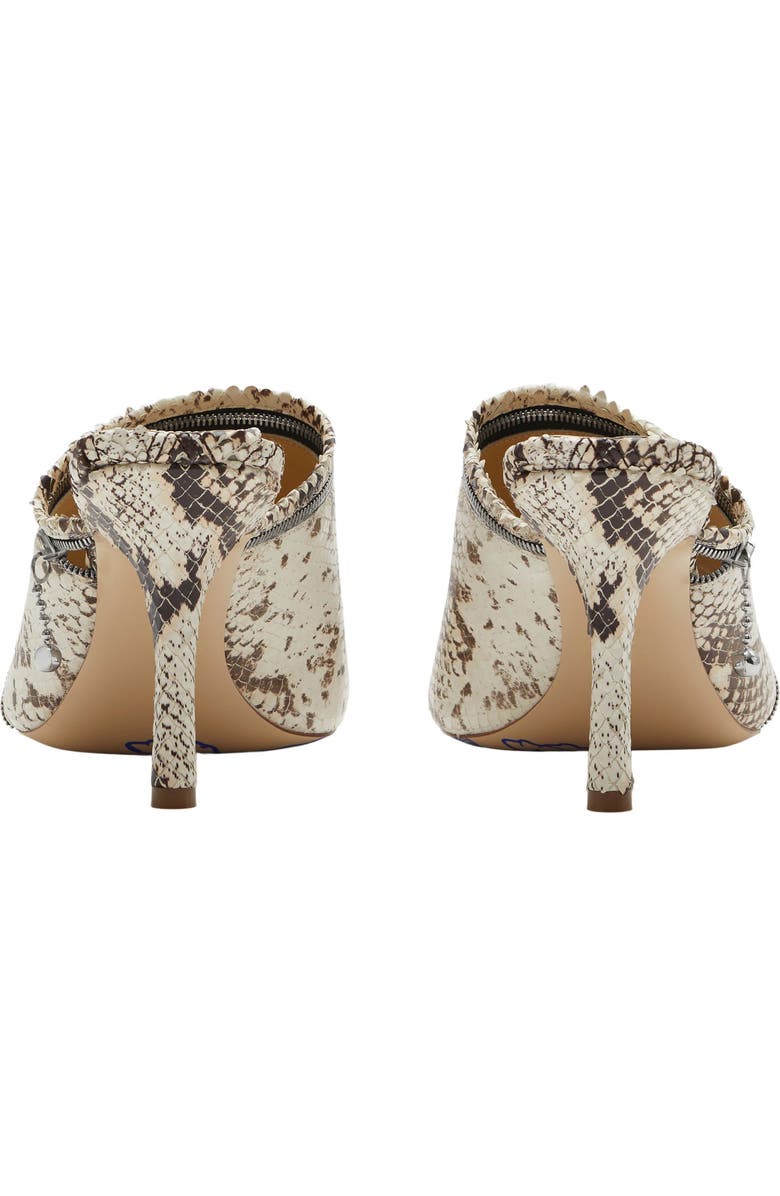 Burberry Peep Sandal, Alternate, color, Serpent