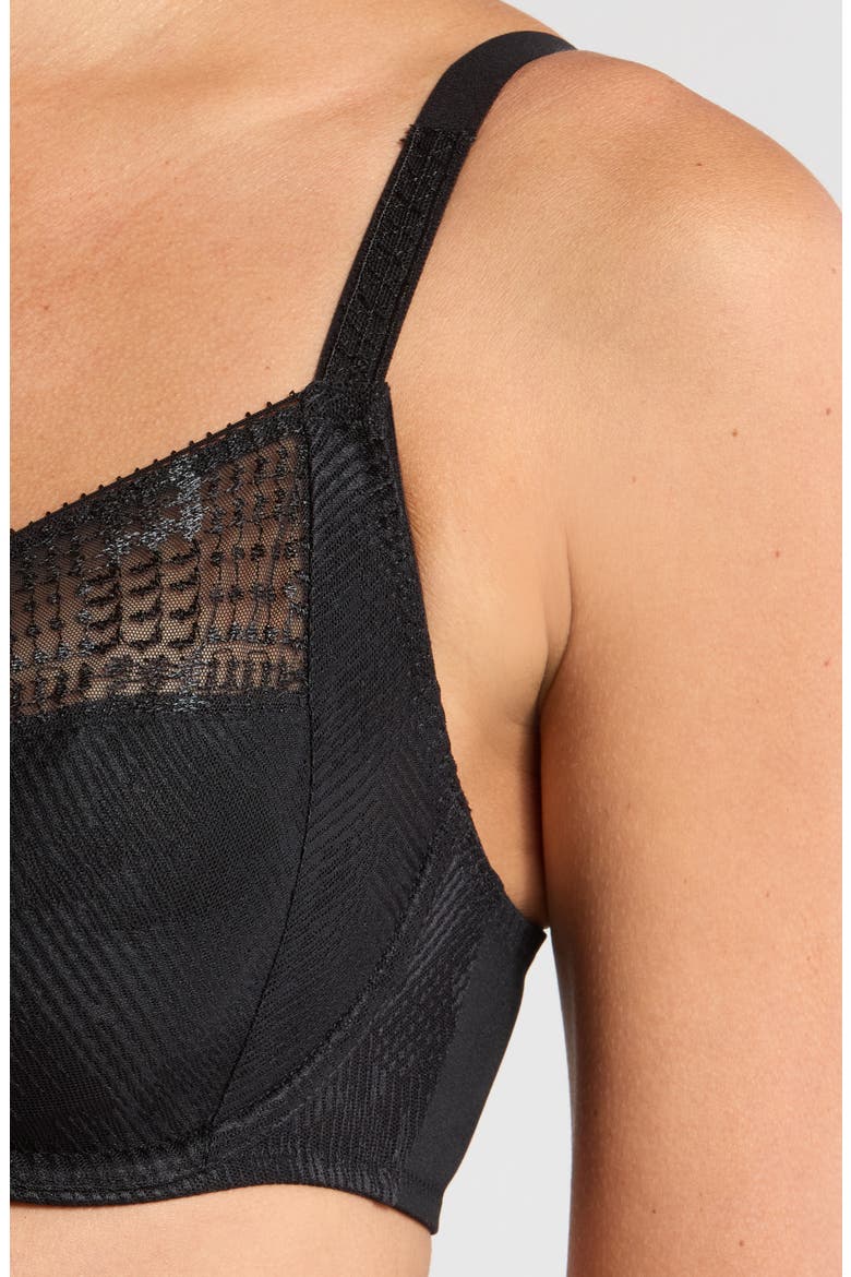 Intrigue Full Support Underwire Bra, Alternate, color, BLACK-11