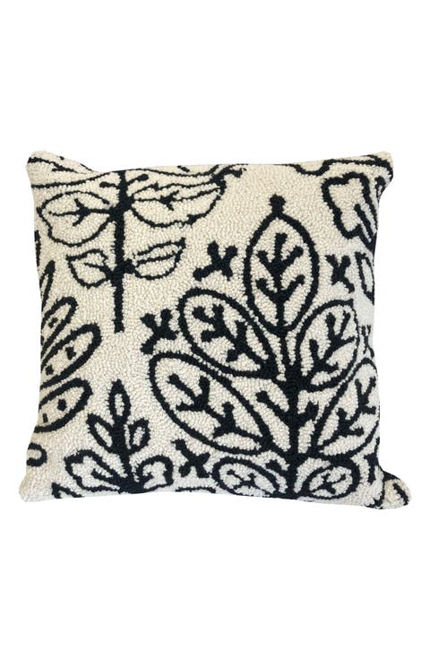 Botanical Moonbeam Tile Throw Pillow