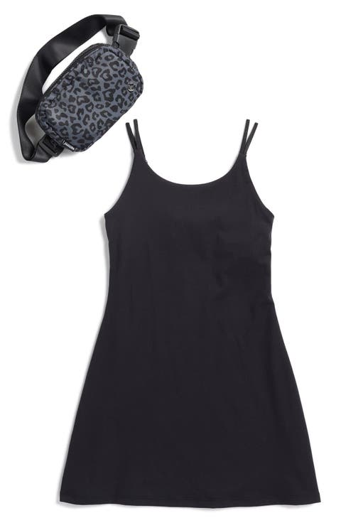 Kids' Brushed Terry Walkabout Dress & Belt Bag Set (Big Kid)