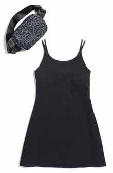 90 DEGREE BY REFLEX Kids' Brushed Terry Walkabout Dress & Belt Bag Set