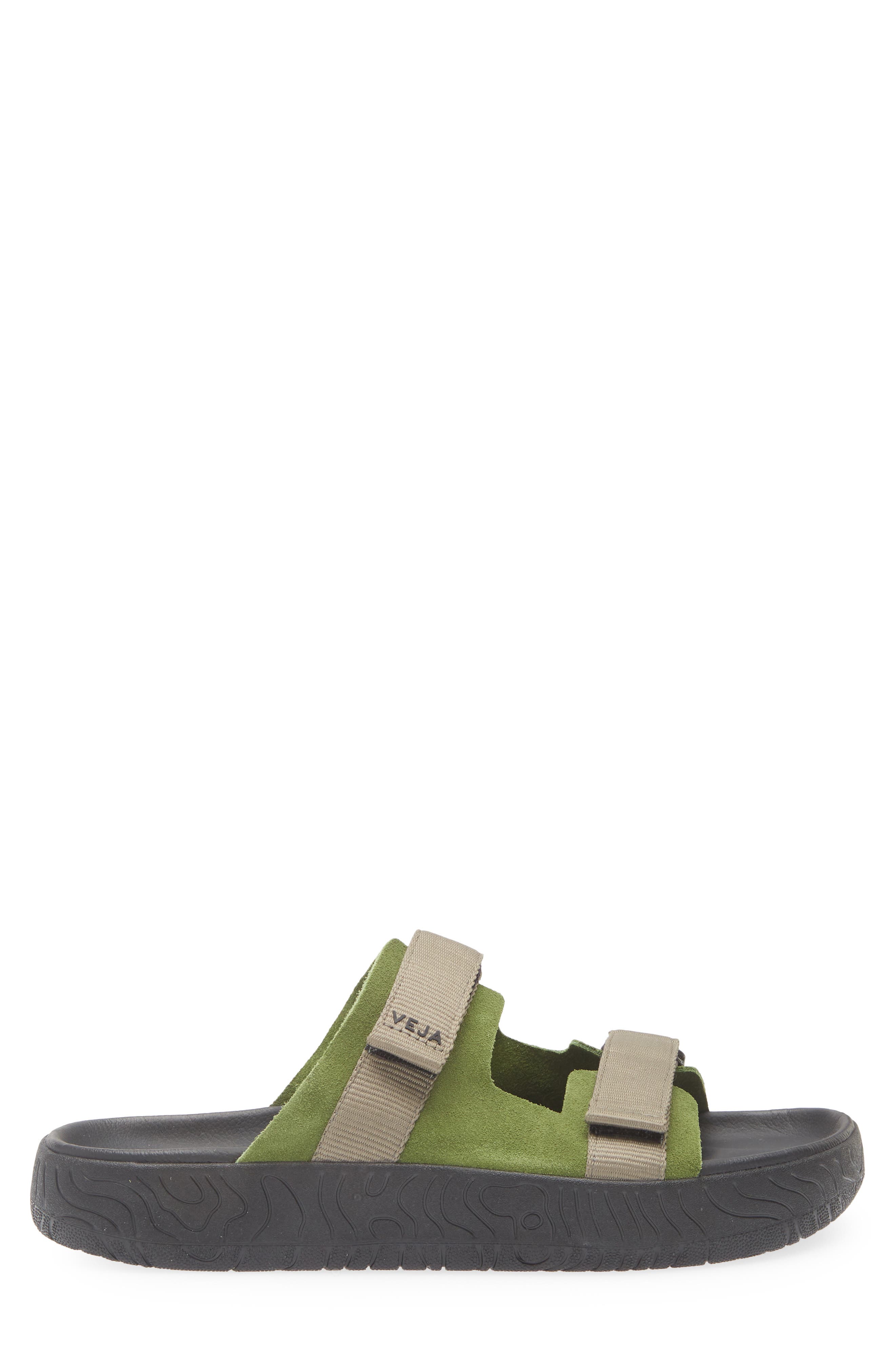 Arpoador Slide Sandal, Alternate, color, MILITARY KHAKI BLACK