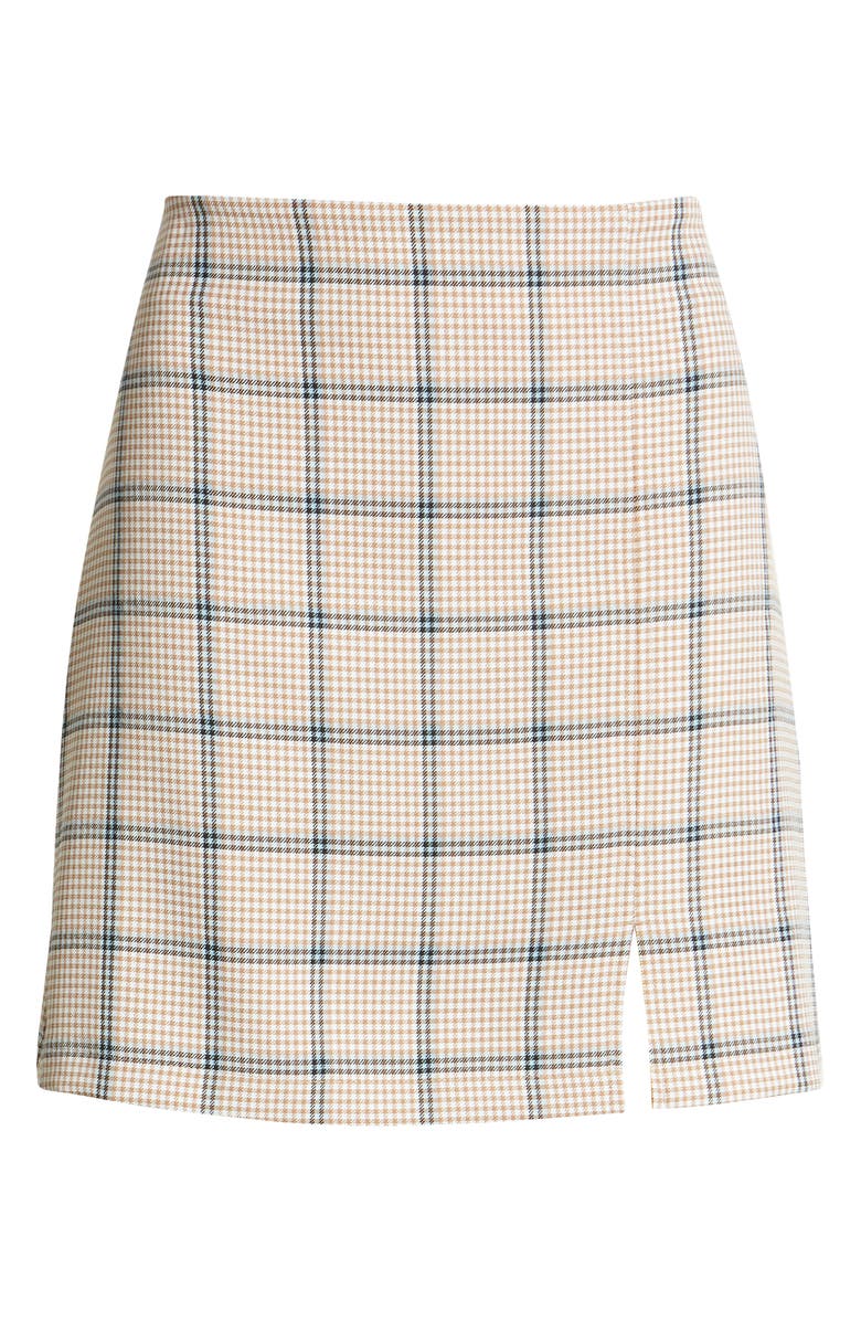 BP. Plaid Skirt, Main, color, Tan Cinnamon Hamlin Plaid