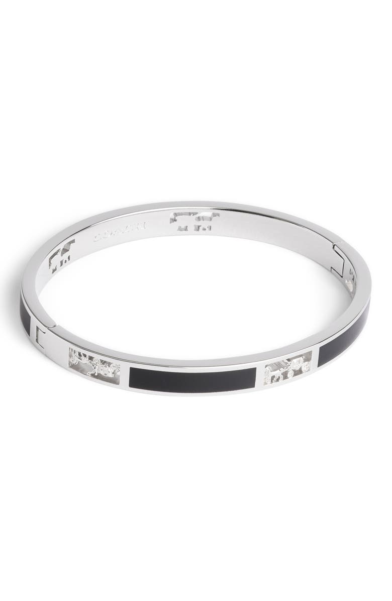 COACH Enamel Cutout Bangle, Alternate, color,