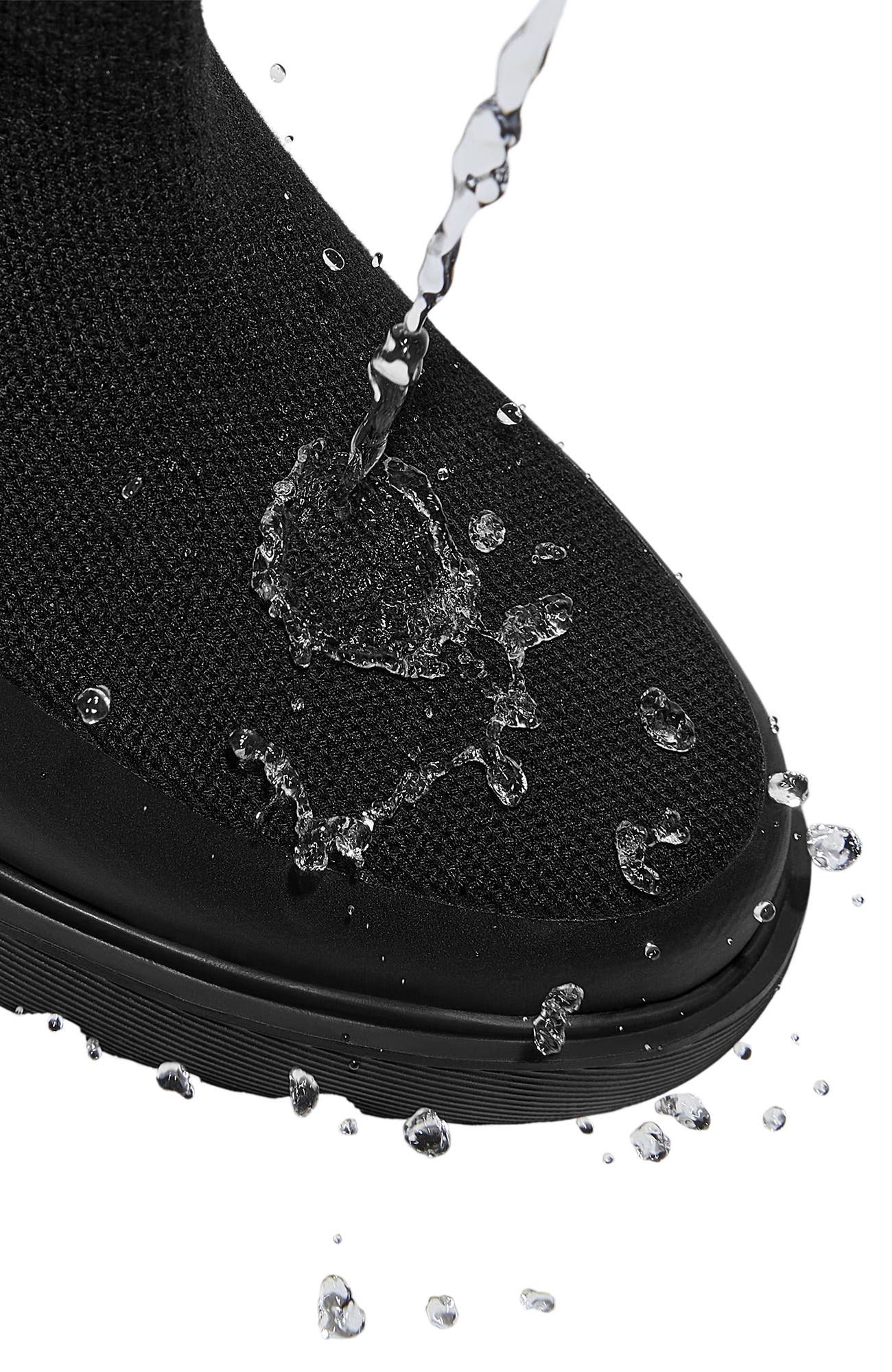 VIVAIA Faux Fur Platform Chunky Wedge Boots, Alternate, color, Black