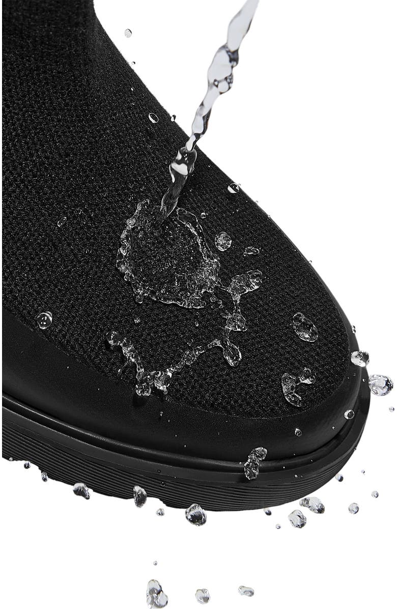 VIVAIA Faux Fur Platform Chunky Wedge Boots, Alternate, color, Black