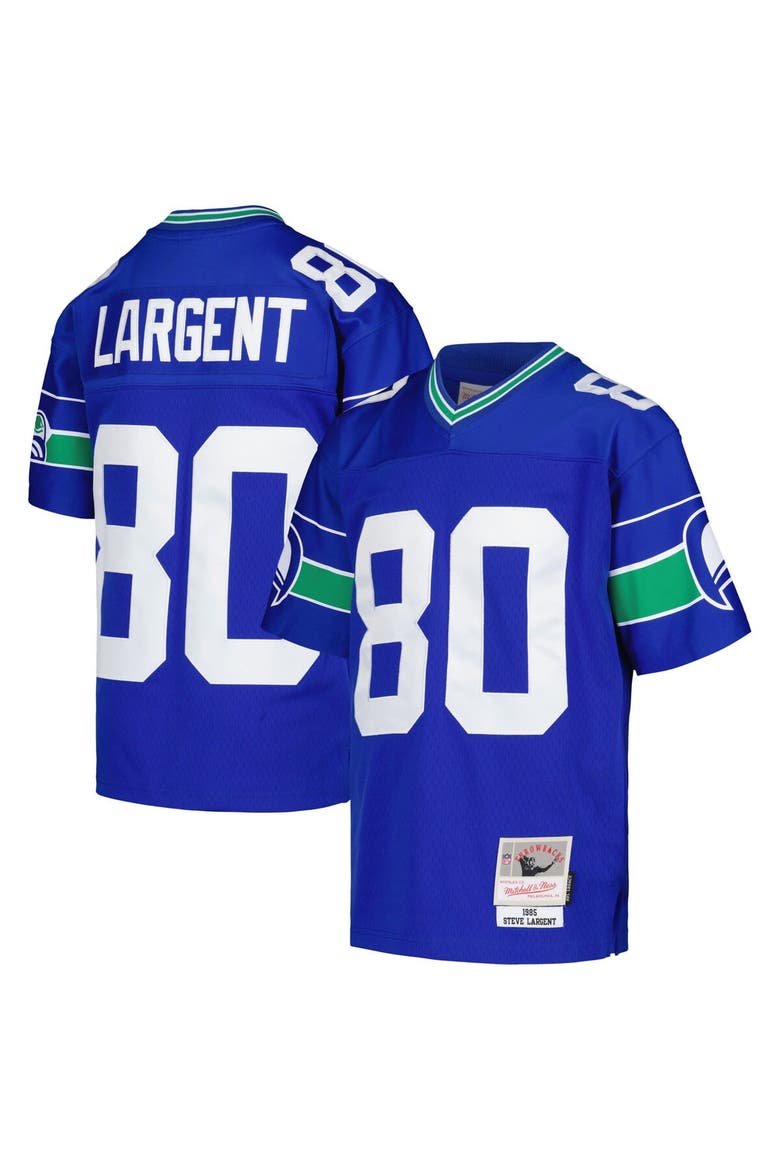 Youth Mitchell & Ness Steve Largent Royal Seattle Seahawks 1985 Retired Player Legacy Jersey, Alternate, color, Royal