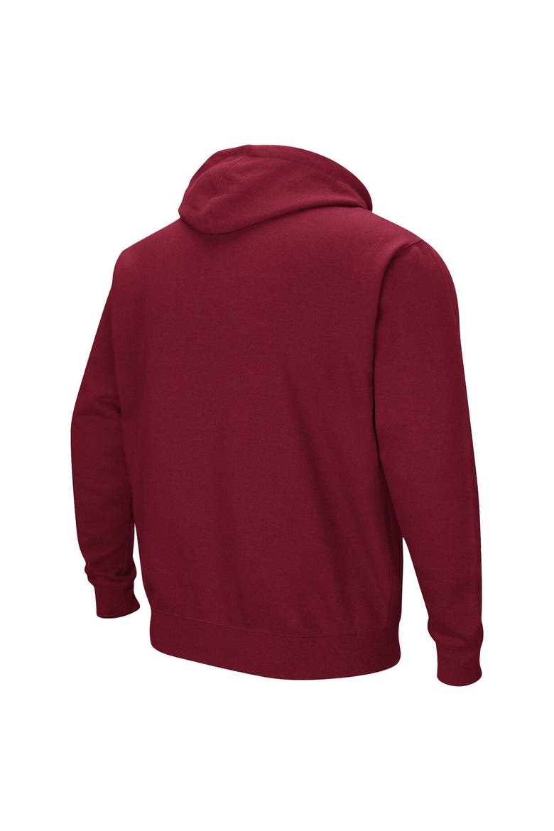 Men's Colosseum Maroon Boston College Eagles Arch and Logo Pullover Hoodie, Alternate, color, Maroon