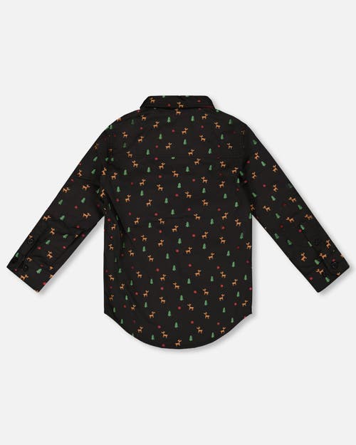 Deux Par Deux Poplin Shirt With Bow Tie In Black