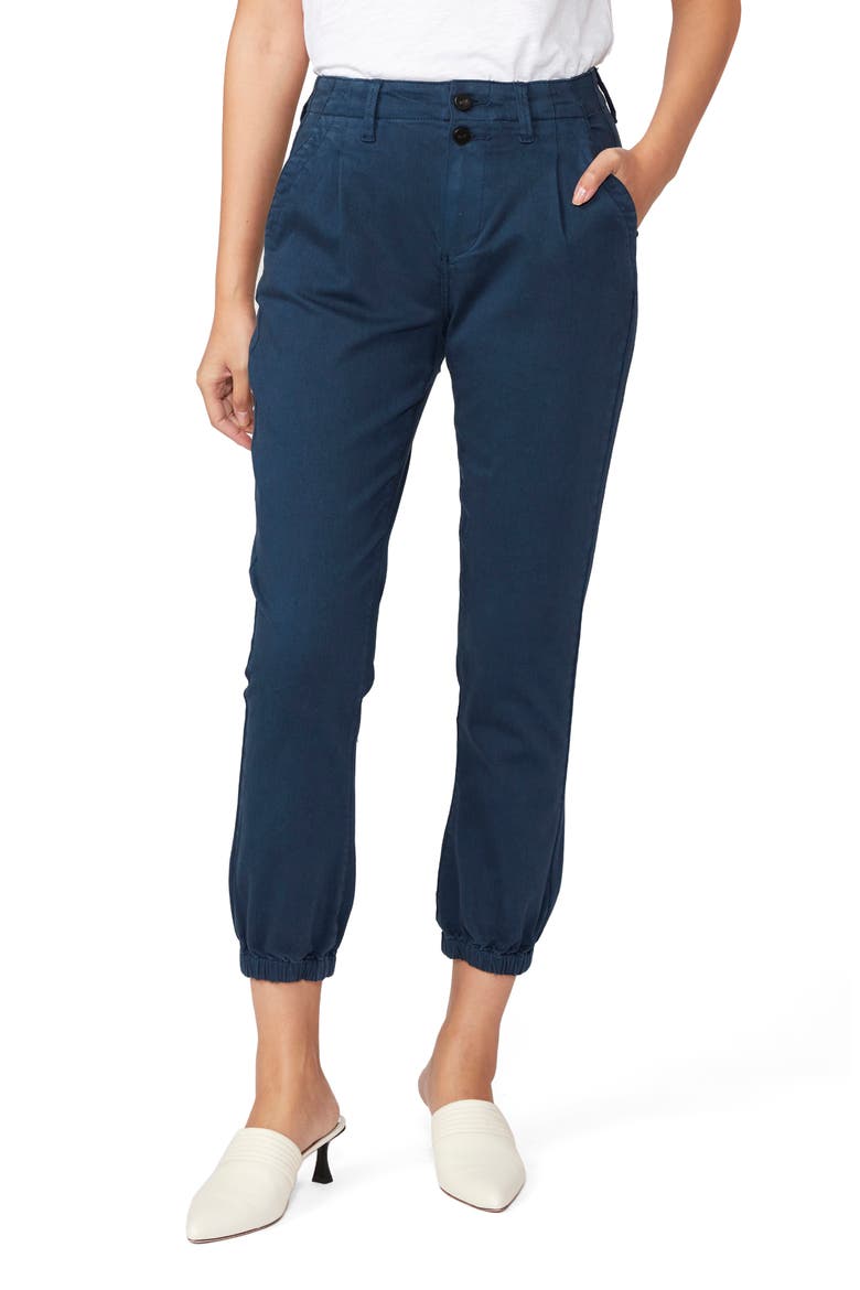 Mayslie Pleated Twill Joggers, Main, color, FRENCH WATERS