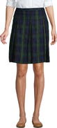 Lands' End School Uniform Young Plaid Box Pleat Skirt Top Of The Knee