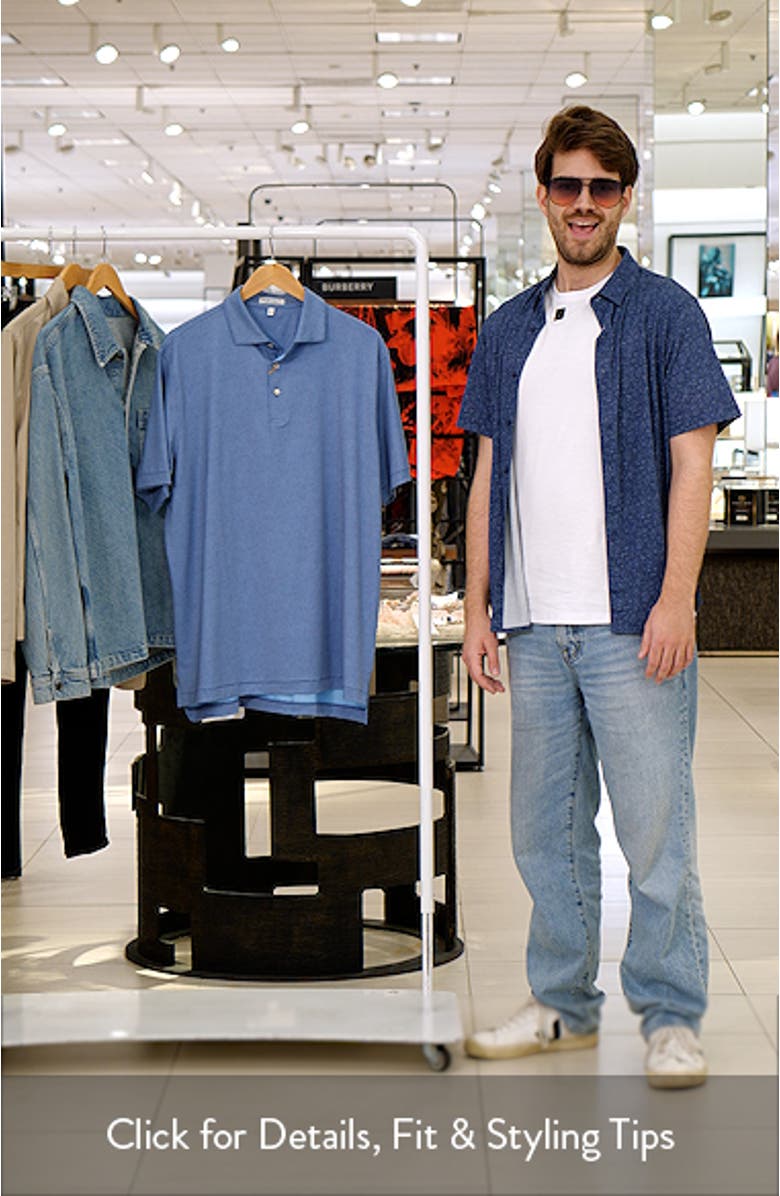 Herringbone Summer Comfort Performance Jersey Polo, sales video thumbnail