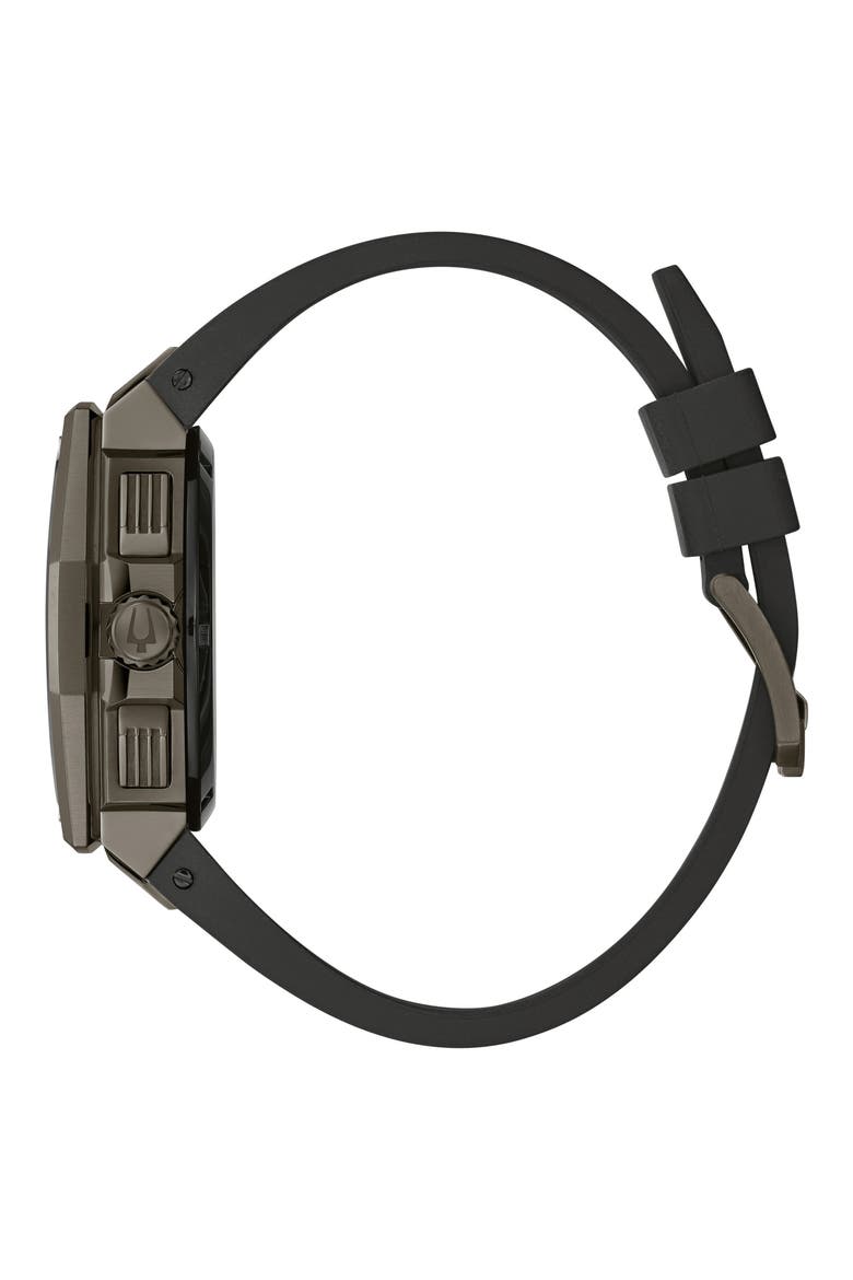 Series X Chronograph Rubber Strap Watch, 45mm, Alternate, color, TWO-TONE