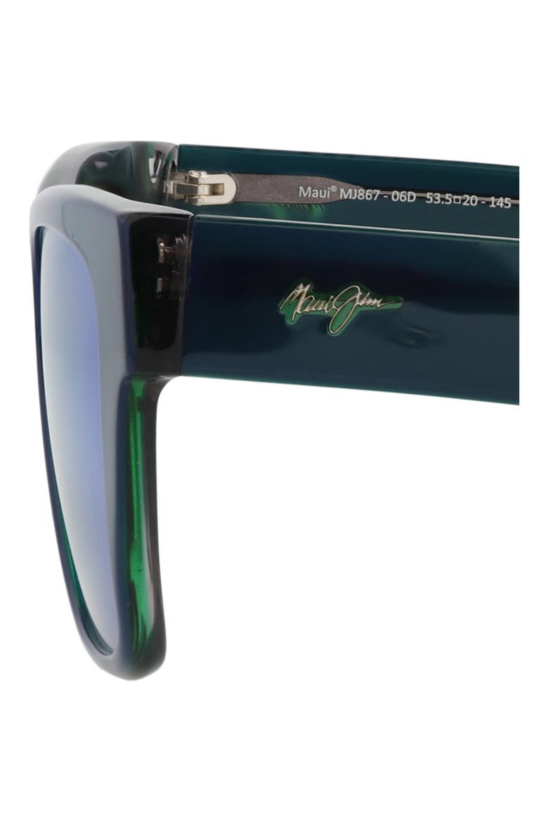 54mm Polarized Square Sunglasses, Alternate, color, BLUE BLUE BLUE