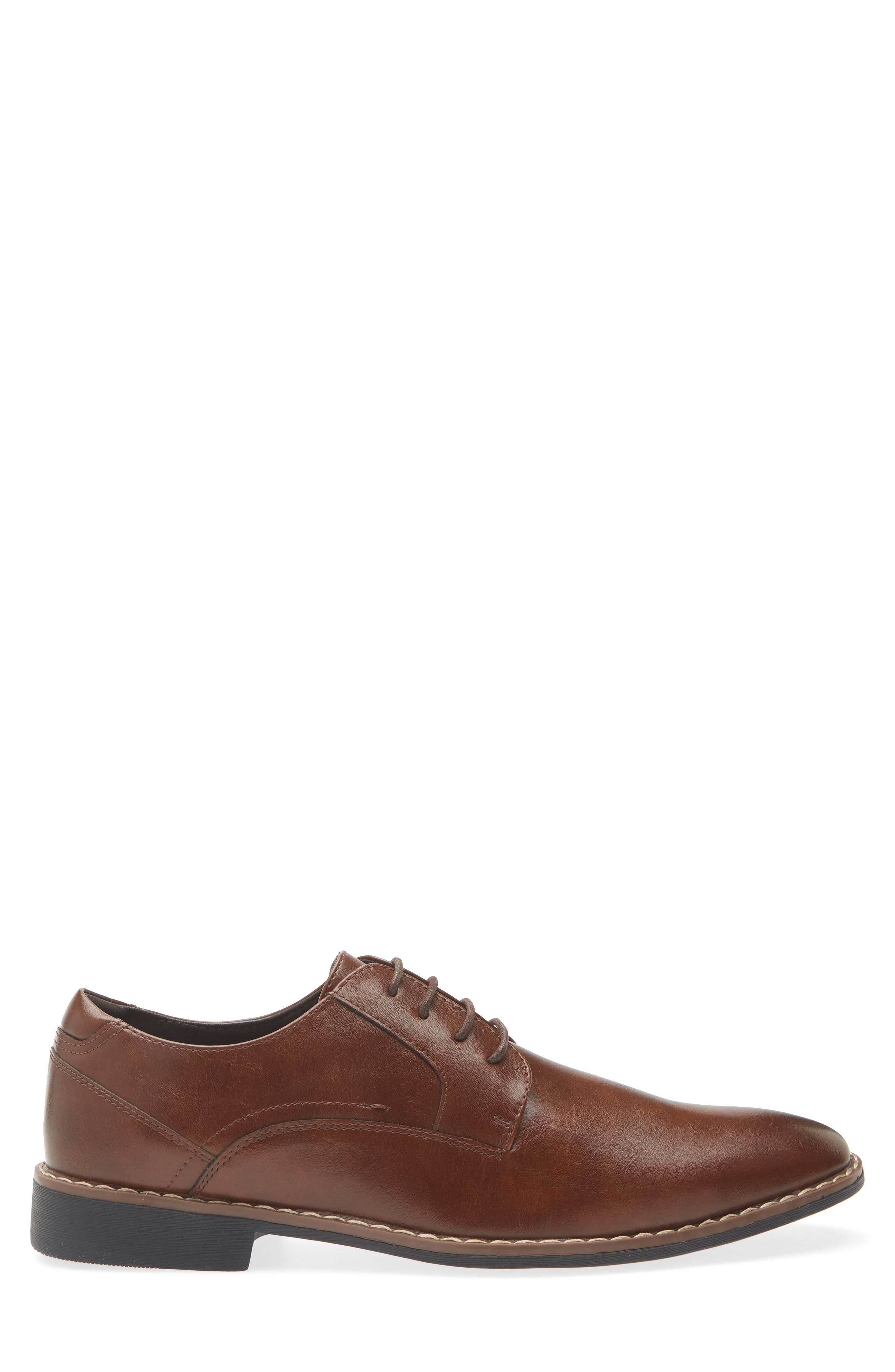 Rush by Gordon Rush Plain Toe Derby, Alternate, color, Brown
