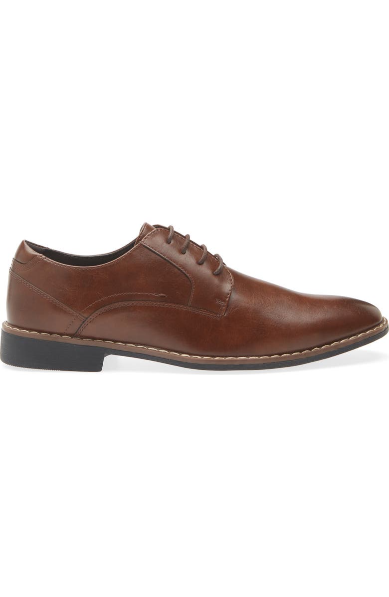 Rush by Gordon Rush Plain Toe Derby, Alternate, color, Brown
